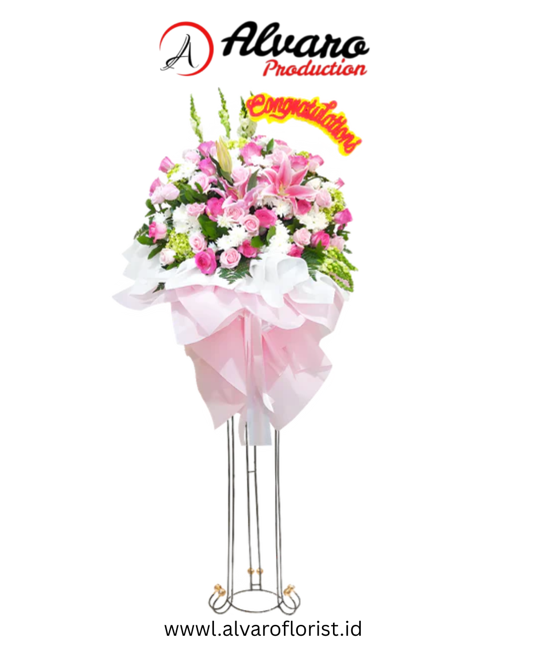 Standing Flower Pink Scenery